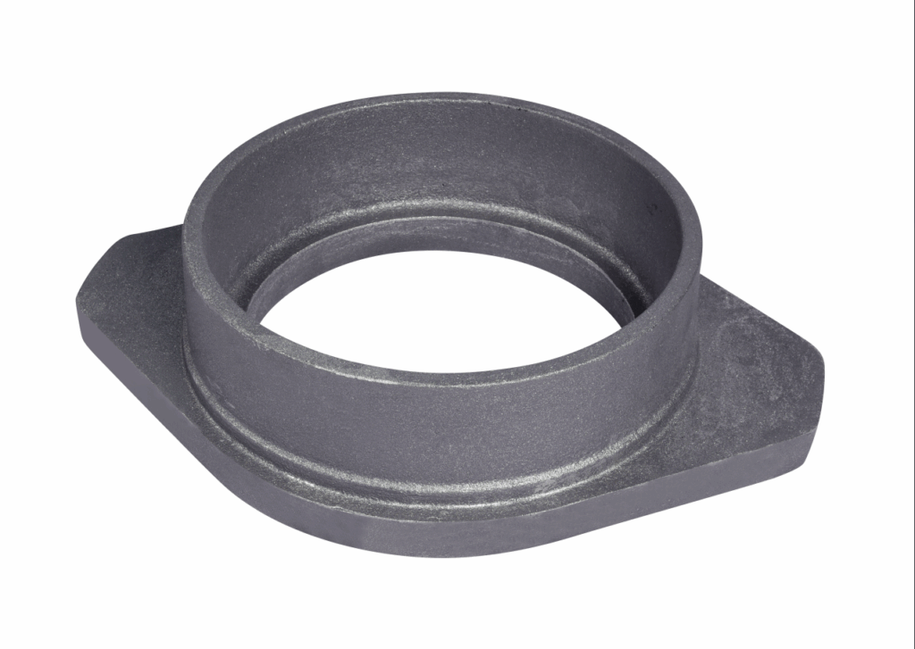 Low-temperature ductile iron connecting flange