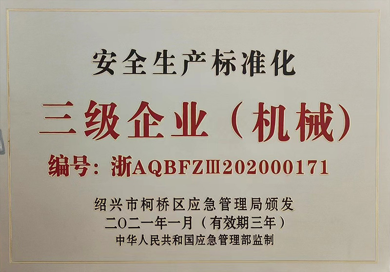 Level 3 Enterprise for Safety Production Standardization